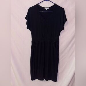 Elegant Black Midi Dress for Women